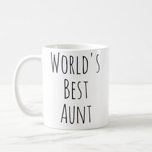 Worlds Best Aunt Coffee Mug