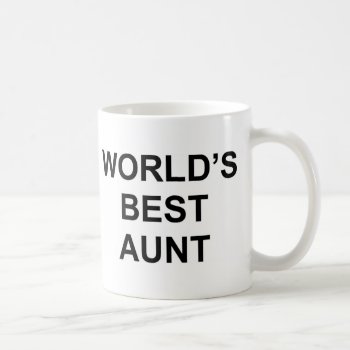 World's Best Aunt Coffee Mug by Smudly at Zazzle