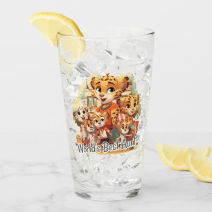 World's Best Aunt Glass