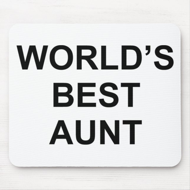 World's Best Aunt Mouse Pad (Front)