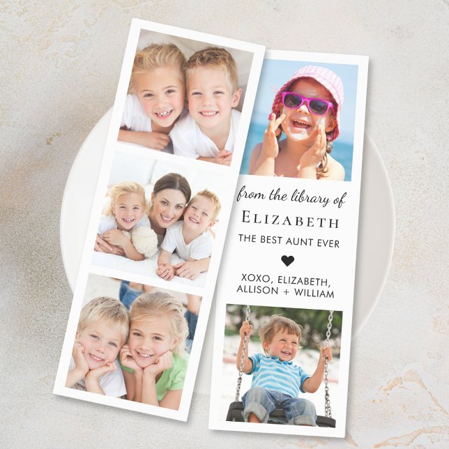 World's Best Aunt Photo Collage Bookmarks (Creator Uploaded)