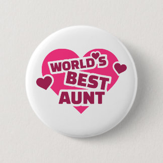 World's best Aunt Pinback Button