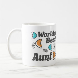 Worlds Best Aunt Retro Coffee Mug