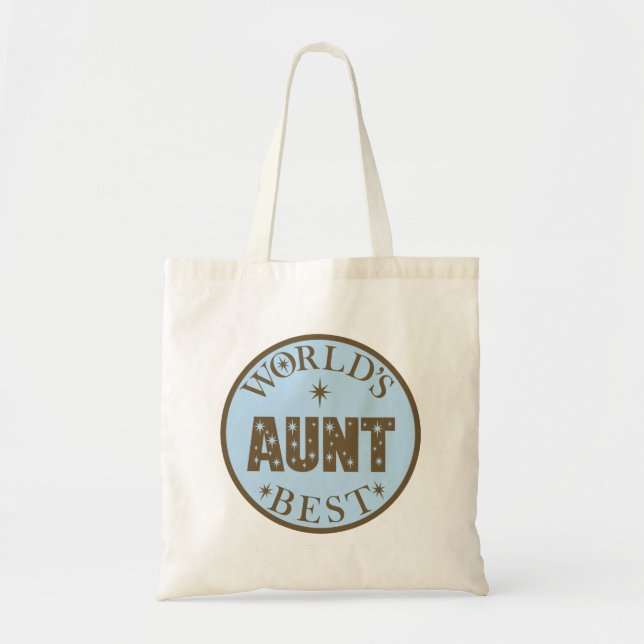 Worlds Best Aunt Tote Bag (Front)
