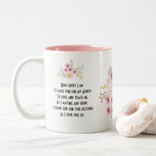 World's Best AUNTY MUG POEM, Personalized