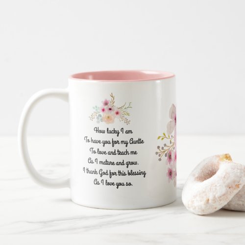 Worlds Best AUNTY MUG POEM Personalized