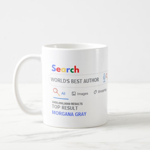 WORLDS BEST AUTHOR Novelty GAG Search TOP Result Coffee Mug