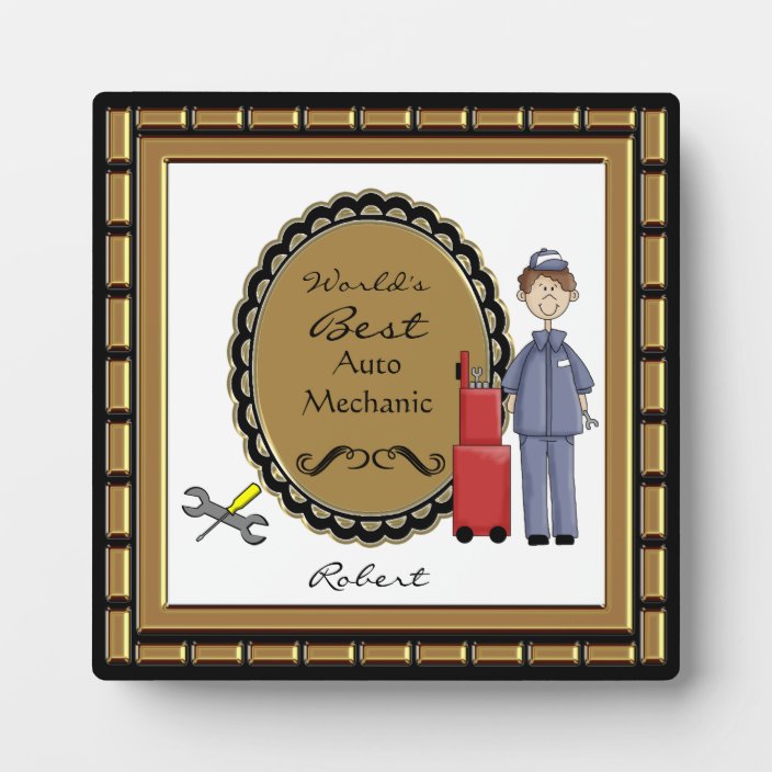 World's Best Auto Mechanic Plaque