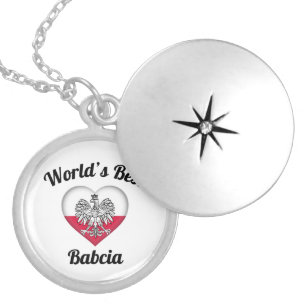 World's Best Babcia Locket Necklace