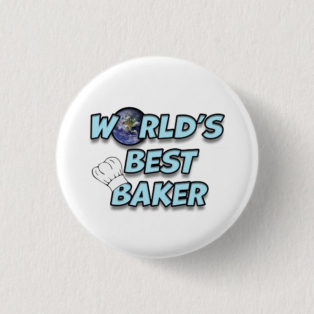 World's best Baker Button (Front)