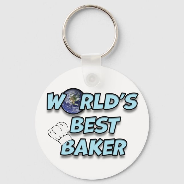 World's best Baker Keychain (Front)
