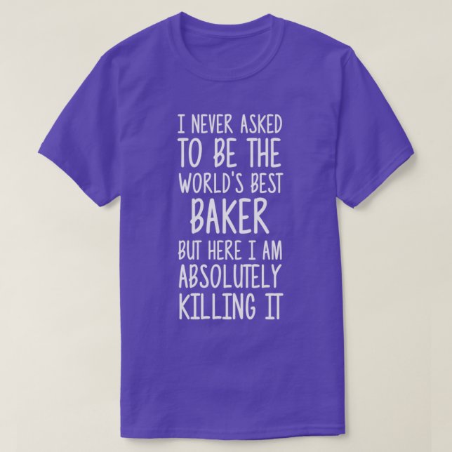 Worlds Best Baker T-Shirt (Design Front)