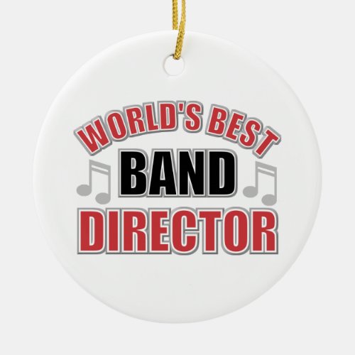 Worlds Best Band Director Christmas Ornament