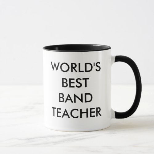 WORLDS BEST BAND TEACHER MUG