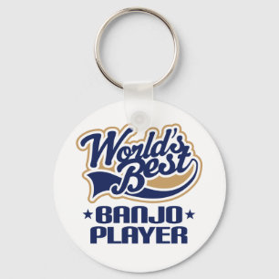 World's Best Banjo Player Music Gift Keychain
