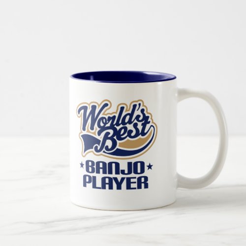 Worlds Best Banjo Player Music Gift Two_Tone Coffee Mug