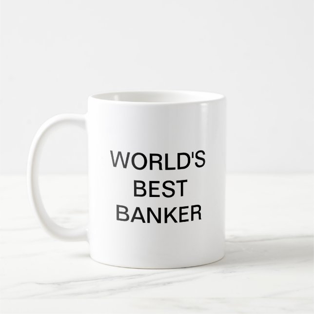 World's best banker Coffee Mug (Left)