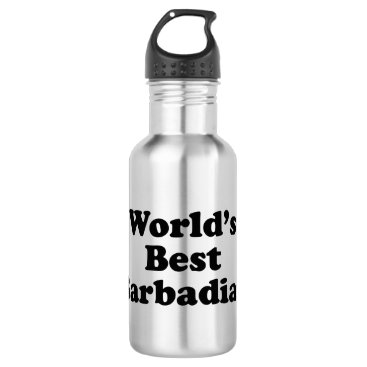 World's Best Barbadian Stainless Steel Water Bottle World's Best Barbadian Stainless Steel Water Bottle