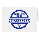 World's best barkeeper bartender (Front Horizontal)