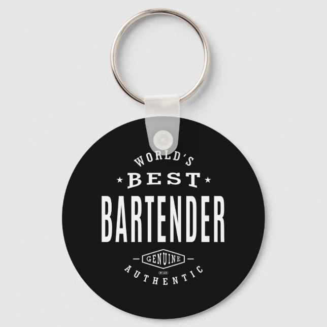 World's Best Bartender Keychain (Front)