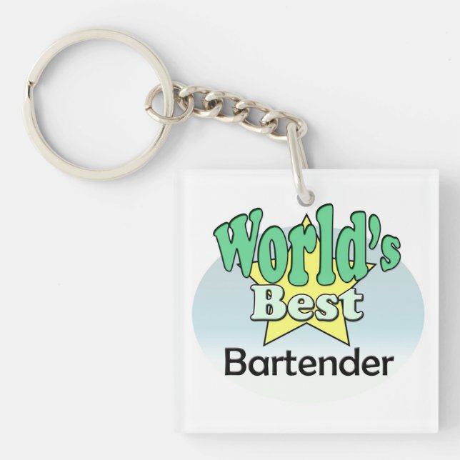World's best Bartender Keychain (Front)