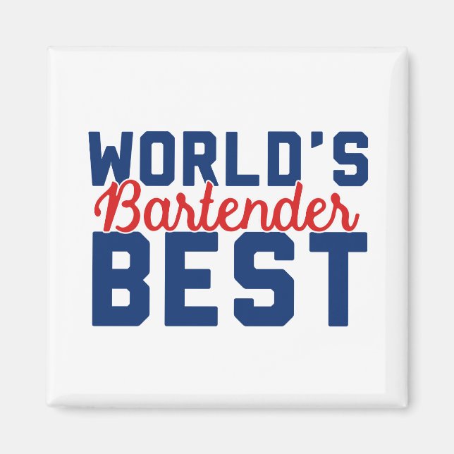 World's Best Bartender Magnet (Front)