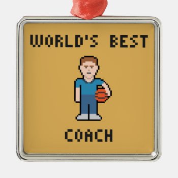World's Best Basketball Coach Ornament by LVMENES at Zazzle