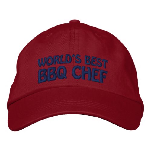 Worlds Best BBQ Chef Embroidered Baseball Cap