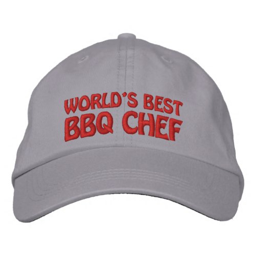 Worlds Best BBQ Chef Embroidered Baseball Hat