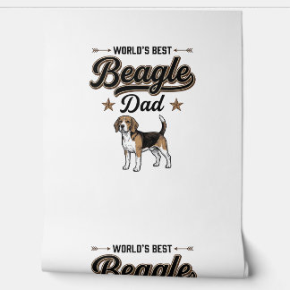 Worlds Best Beagle Dad Vintage Dog Wallpaper