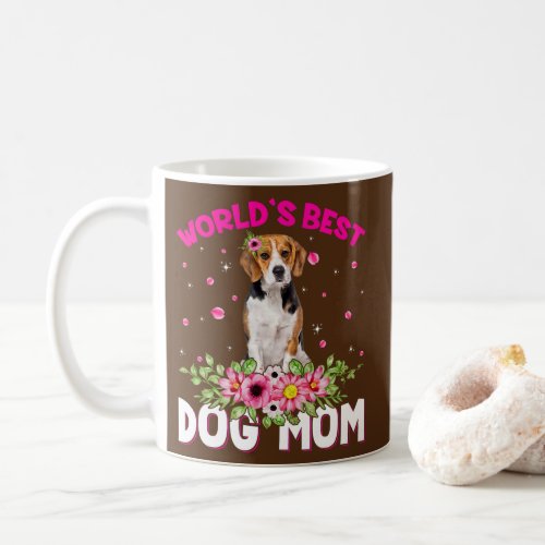 Worlds Best Beagle Dog Mom Funny Mothers Day Coffee Mug