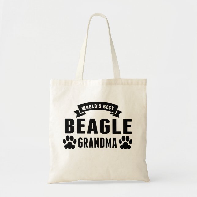 World's Best Beagle Grandma Tote Bag (Front)