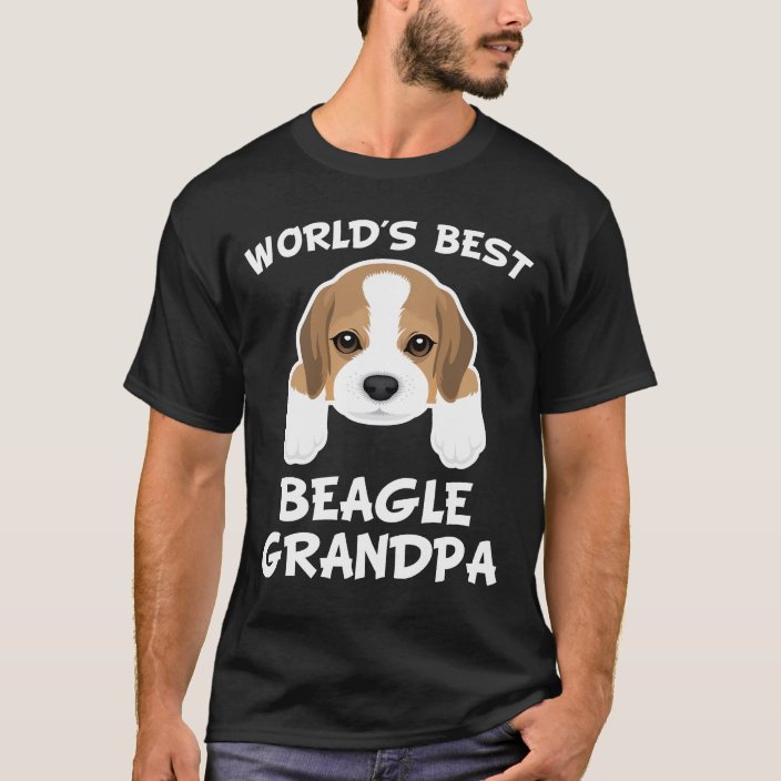 World S Best Beagle Grandpa T Shirt Zazzle Com