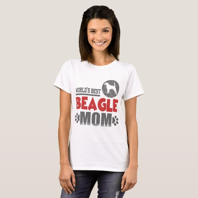 WORLD'S BEST BEAGLE MOM T-Shirt (Front Full)