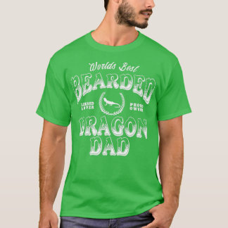 Worlds Best Bearded Dragon Dad T-Shirt