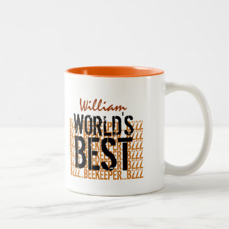 World's Best Beekeeper Gold Black W1962 Two-Tone Coffee Mug