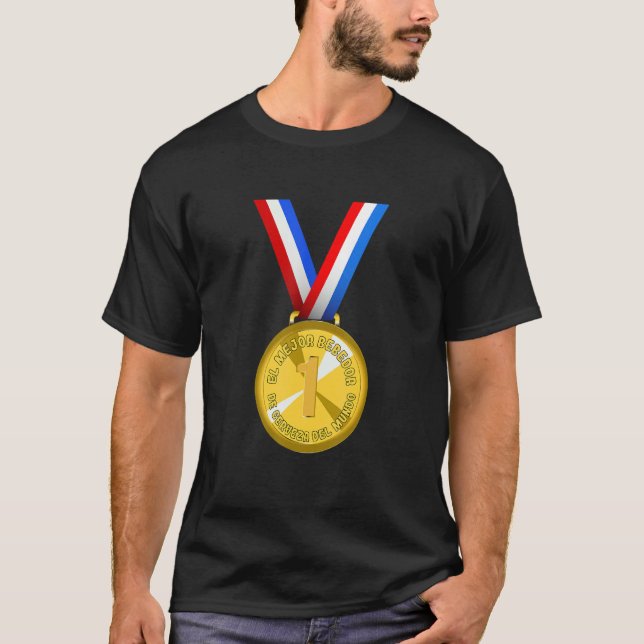 World's Best Beer Drinker Award Medal T-Shirt (Front)