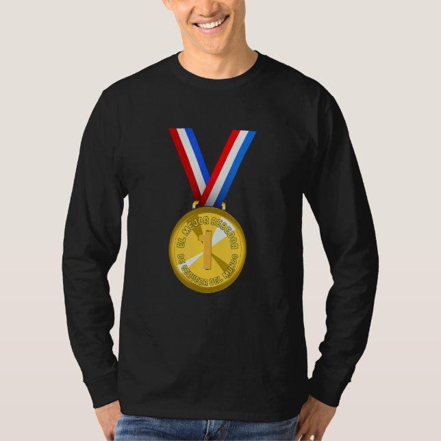 World's Best Beer Drinker Award Medal T-Shirt (Front)