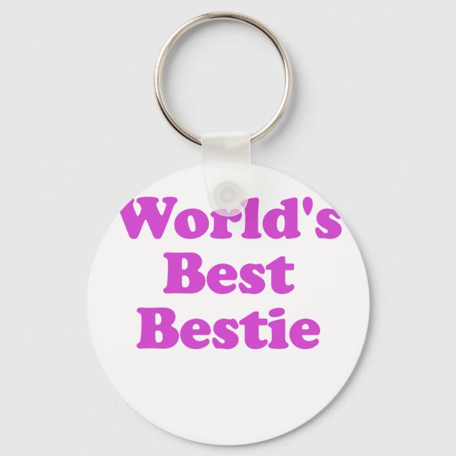 Worlds Best Bestie Keychain (Front)