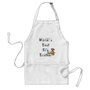 World's Best Big Brother Tshirts and Gifts Adult Apron