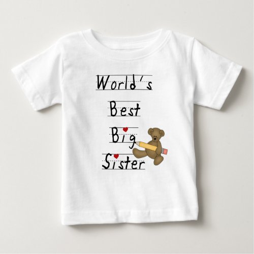 Worlds Best Big Sister Baby T_Shirt