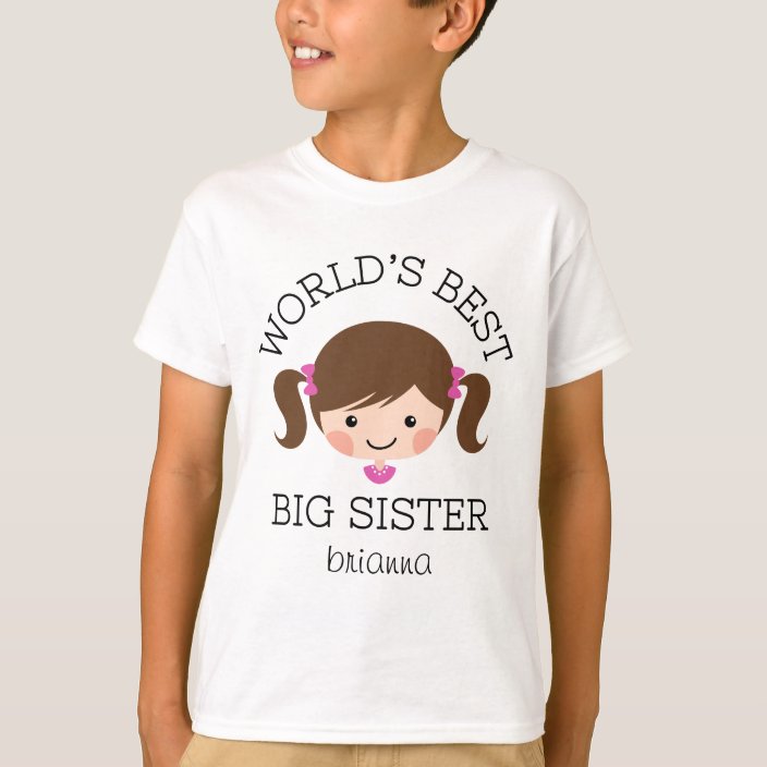 world's best big sister t shirt