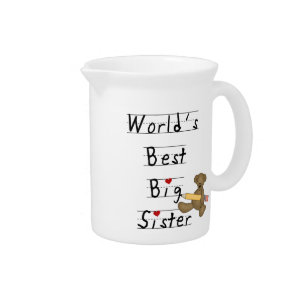 World's Best Big Sister Gifts Beverage Pitcher
