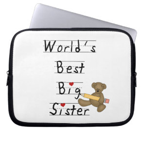 World's Best Big Sister Gifts Laptop Sleeve