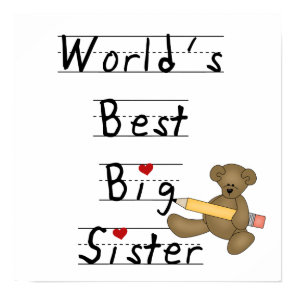 World's Best Big Sister Gifts Poster World's Best Big Sister Gifts Poster