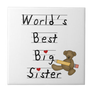 World's Best Big Sister Gifts Tile World's Best Big Sister Gifts Tile