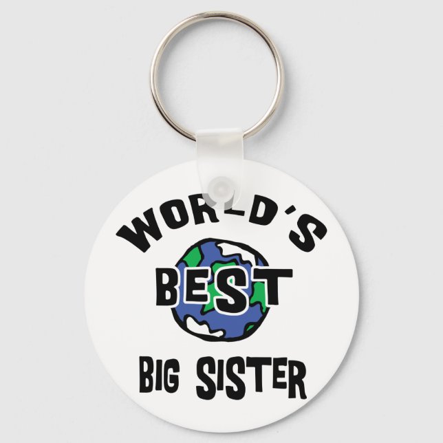 World's Best Big Sister Keychain (Front)