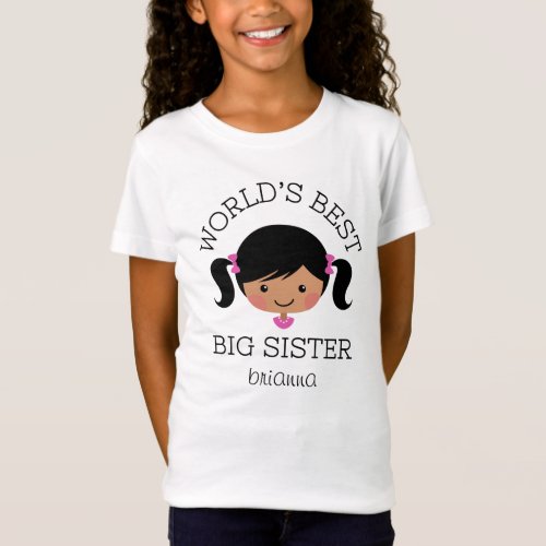 Worlds best big sister personalized T_Shirt