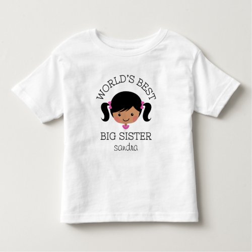 Worlds best big sister personalized toddler t_shirt