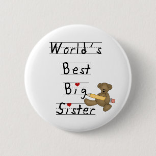 World's Best Big Sister Pinback Button
